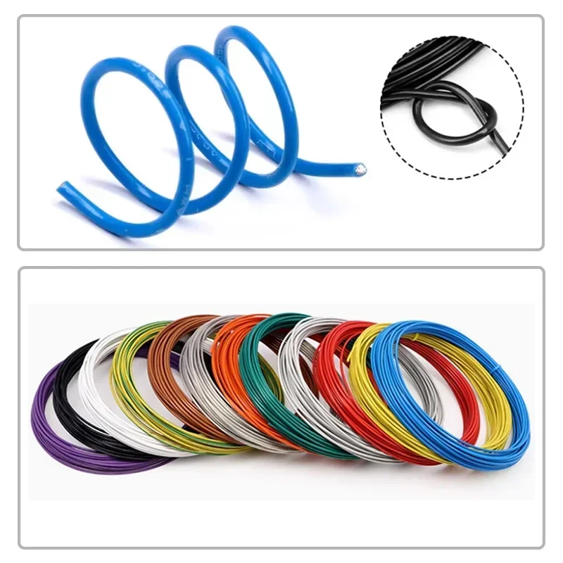 

1M UL1332 High Temperature Resistance Wire 30 28 26 24 22 20 18 16 14 ~ 10 AWG FEP Insulated 3D Printer Electronic Copper Wires