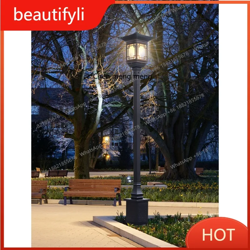 

L6080 Outdoor retro villa high pole lamp antique homestay garden Chinese courtyard street lamp real estate scenic spot landscape
