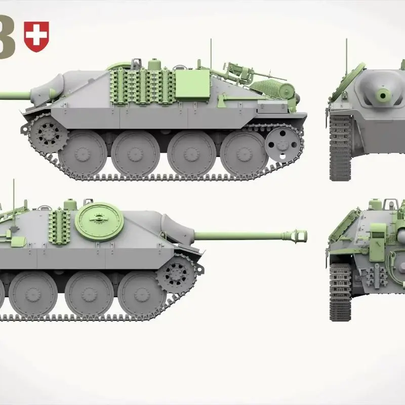 2177 1/35 Takom Swiss Pzj G13 model Assembly plastics model kit