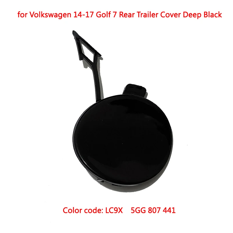 For Volkswagen Golf 7 5GG 807 441 Car Accessories Rear Bumper Tow Hook Eye Cover Towing Hole Cap Trailer Traction Lid Trim
