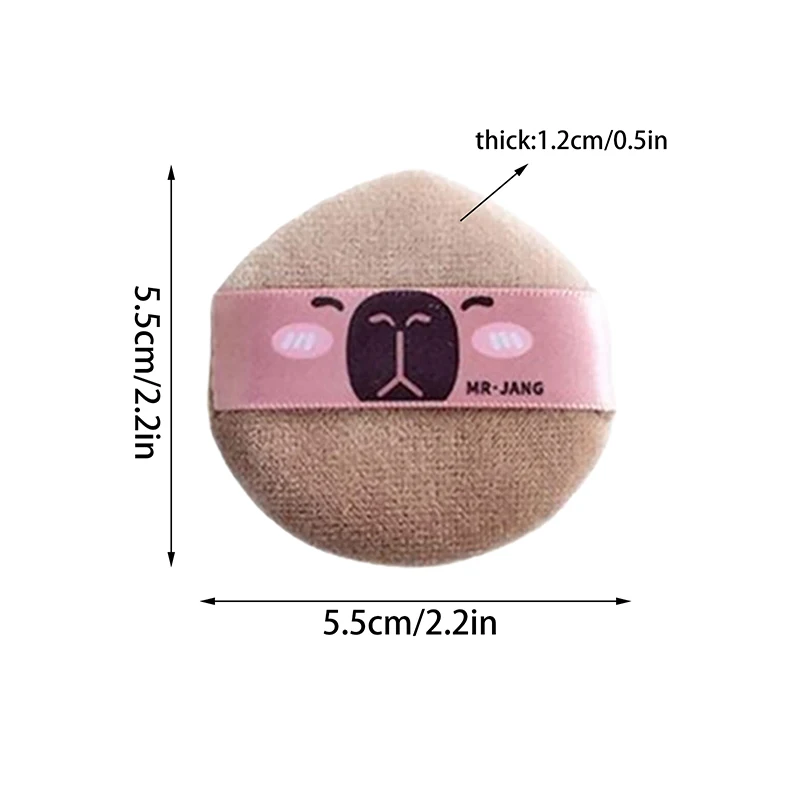 Cartoon Capybara Make-up Spons Bladerdeeg Concealer Superzachte elastische katoenen gezichtsbasis Cosmetische bladerdeeg Schoonheidstools