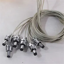 2PCS G9 Metal Thread Holder with G4 Socket and 1m hanging wire  G9 G4 Screw base for Hot Halogen CFL LED Bulb