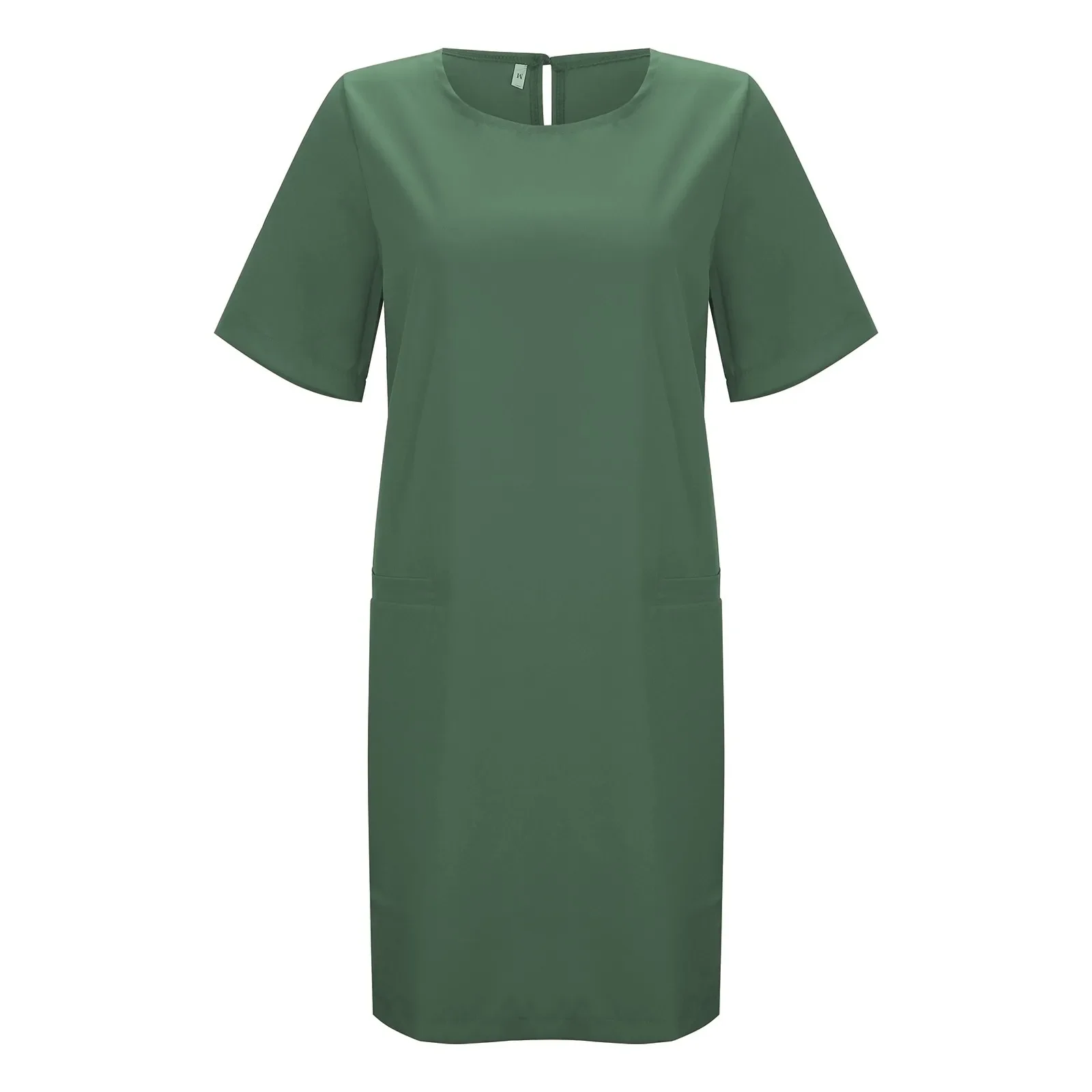 Zomer Dames Jurk Casual Losse Korte Mouw Oversized Effen Mini Jurk Katoenen Linnen Jurken Voor Vrouwen Vestidos De Mujer