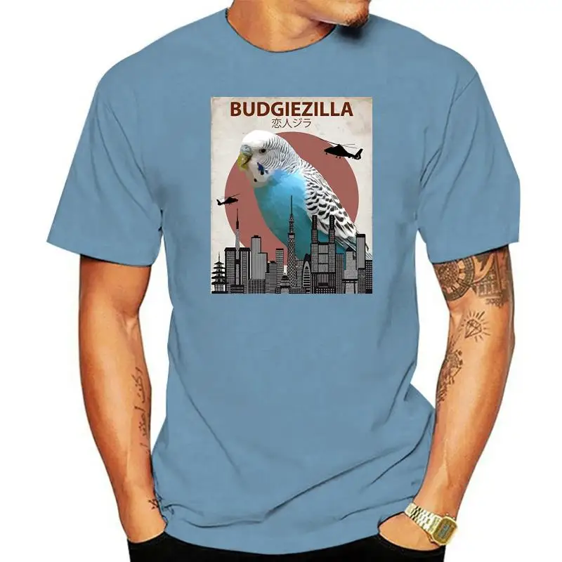 2022 Hot sale Fashion 100% cotton Budgiezilla | Budgie T-Shirt for Budgerigar Parakeet Lovers Tee shirt