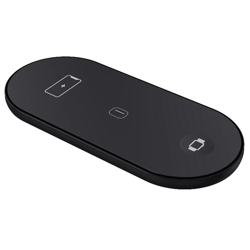 محطة شحن هاتف Hot-3-In-1 محطة شحن سريعة لهاتف Iphone 15 14 13 12 8 XS Watch 8 7 6 5، أسود