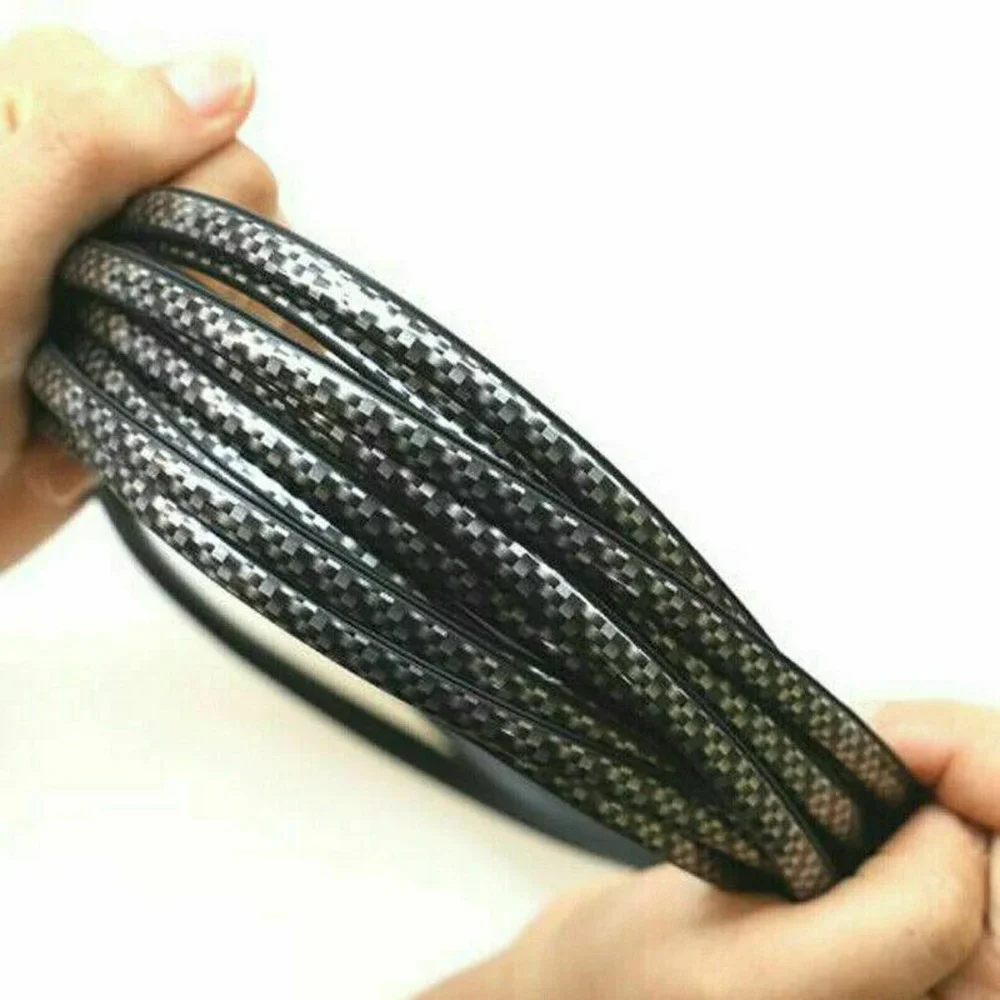 

5M Car Door Edge Guards Strip U-Shape Carbon Fiber Seal Side Doors Moldings Scratch Protector Car Accessory