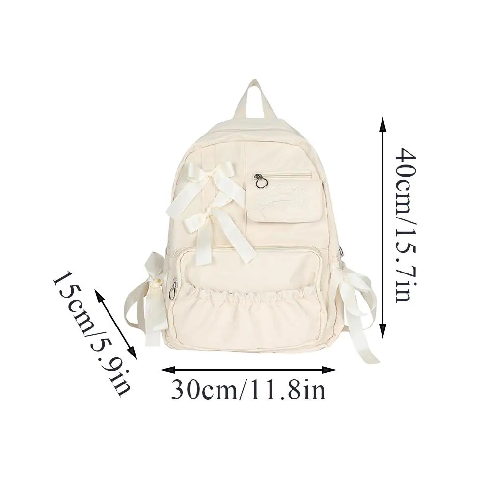 Waterproof Large-capacity Fashion Women Backpack White School Bags For Teenage Girls Canvas Casual Daypack Bag Travel Backbag