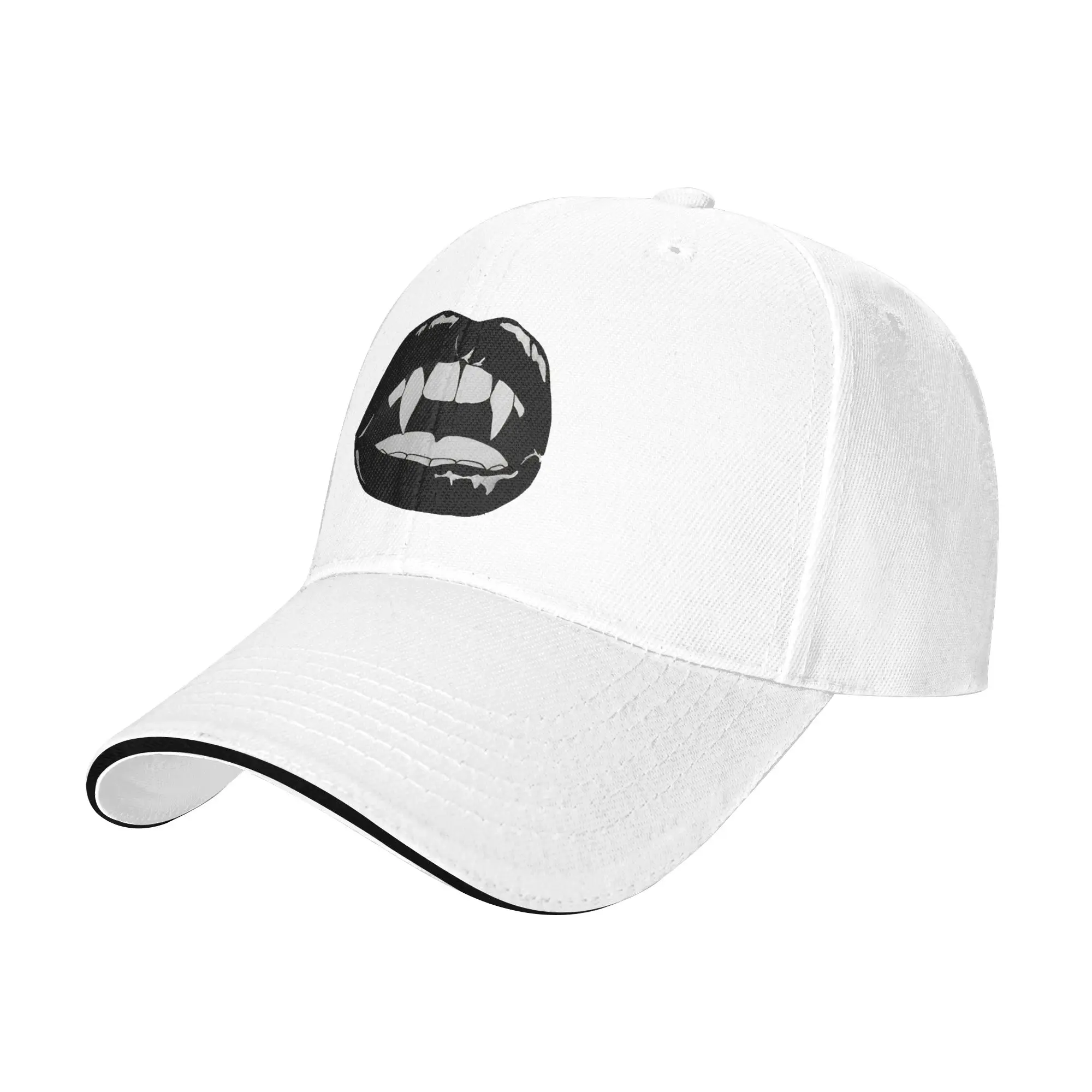 Vampire Lips  Casual Baseball Cap Summer Trucker Hat Hot Sale Running Hippie Snapback Cap Female Male Fitted Retro Baseball Caps