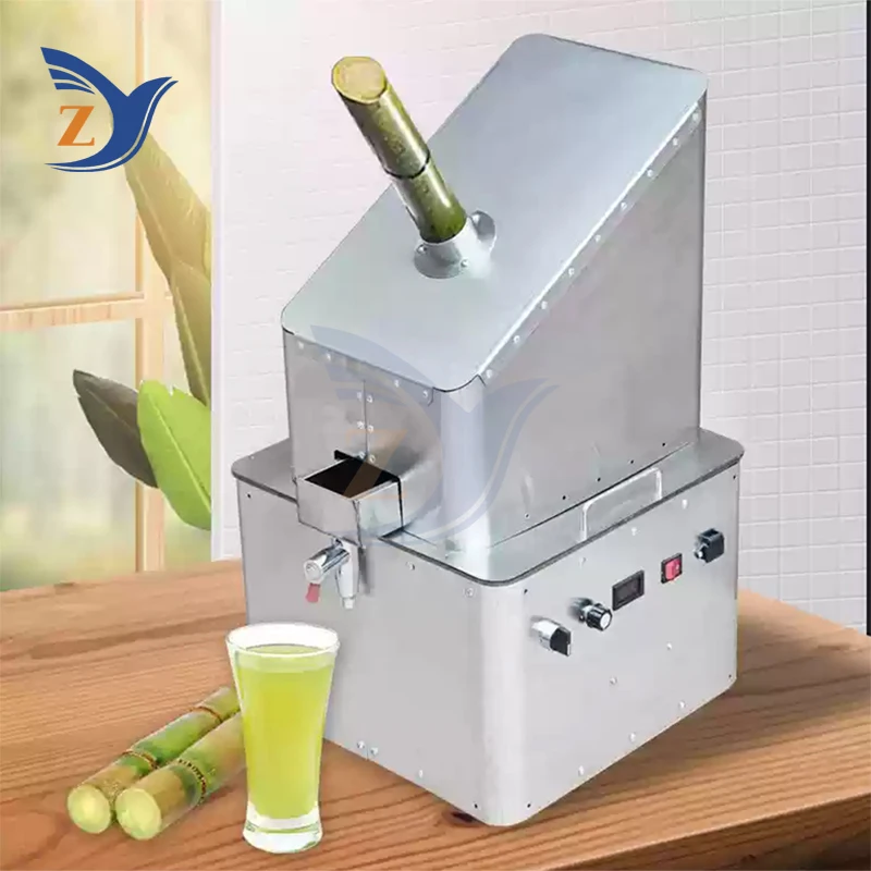 Sugarcane Juicer Machine 300KG Per Hour Electric 3 Rollers Press Stainless Steel Commercial Squeezer Fruit Squeezing Equipment