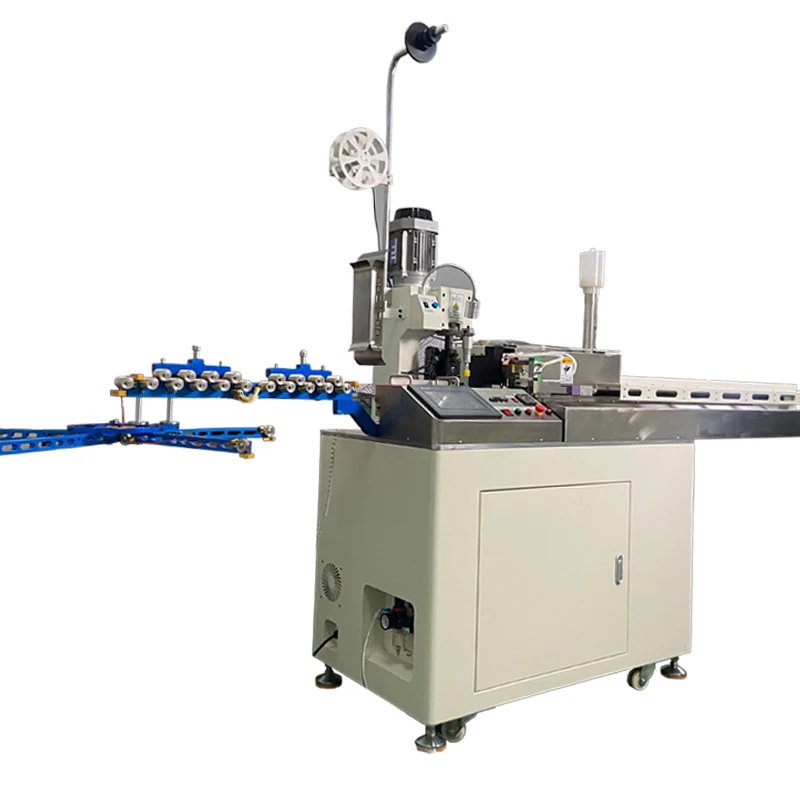 Full Automatic 5 Wires Cutting Stripping Twisting Terminal Crimping Tinning Machine Cable Feeding with Servo Motor