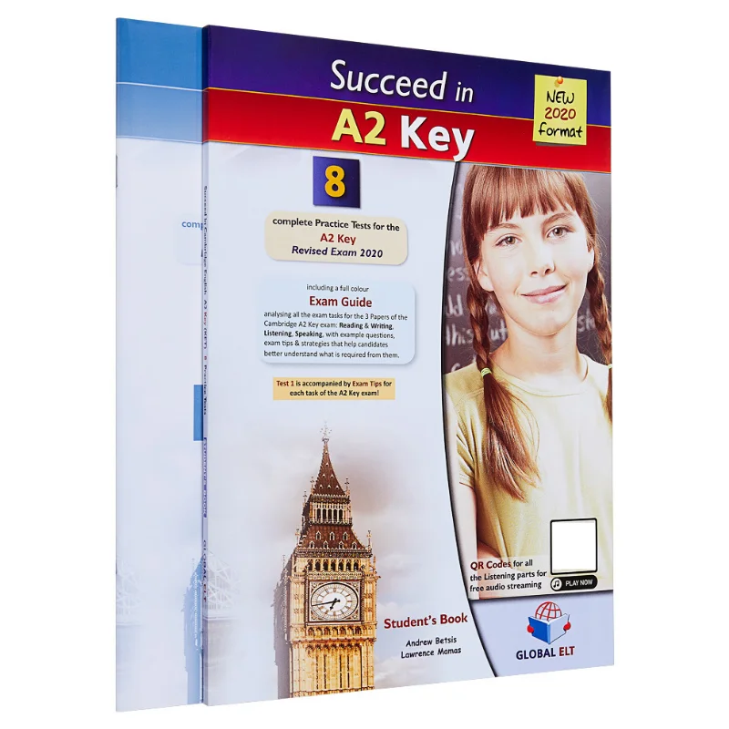 نجاح في كامبريدج الإنجليزية A2 KEY KET 8 اختبارات ممارسة لللامتحان المنقح من إصدار الدراسة الذاتية لعام 2020 9781781646519 #1