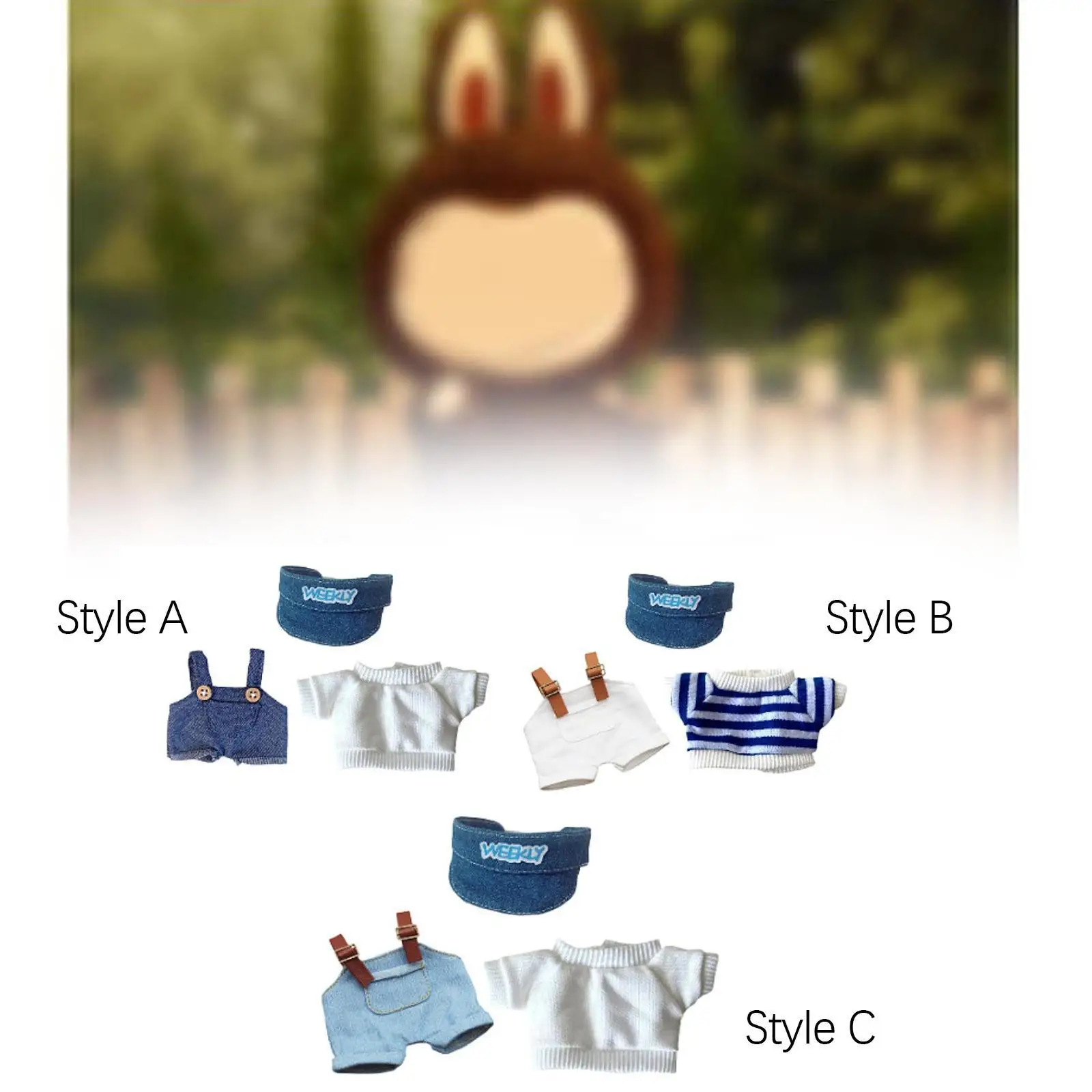 ตุ๊กตาเสื้อผ้าตุ๊กตาสําหรับ 15 ซม.17 ซม.ตุ๊กตาแต่งตัว DIY Soft Photo Props Pretend Play สาวของขวัญตุ๊กตาเสื้อผ้าสําหรับจี้ตุ๊กตาเด็ก