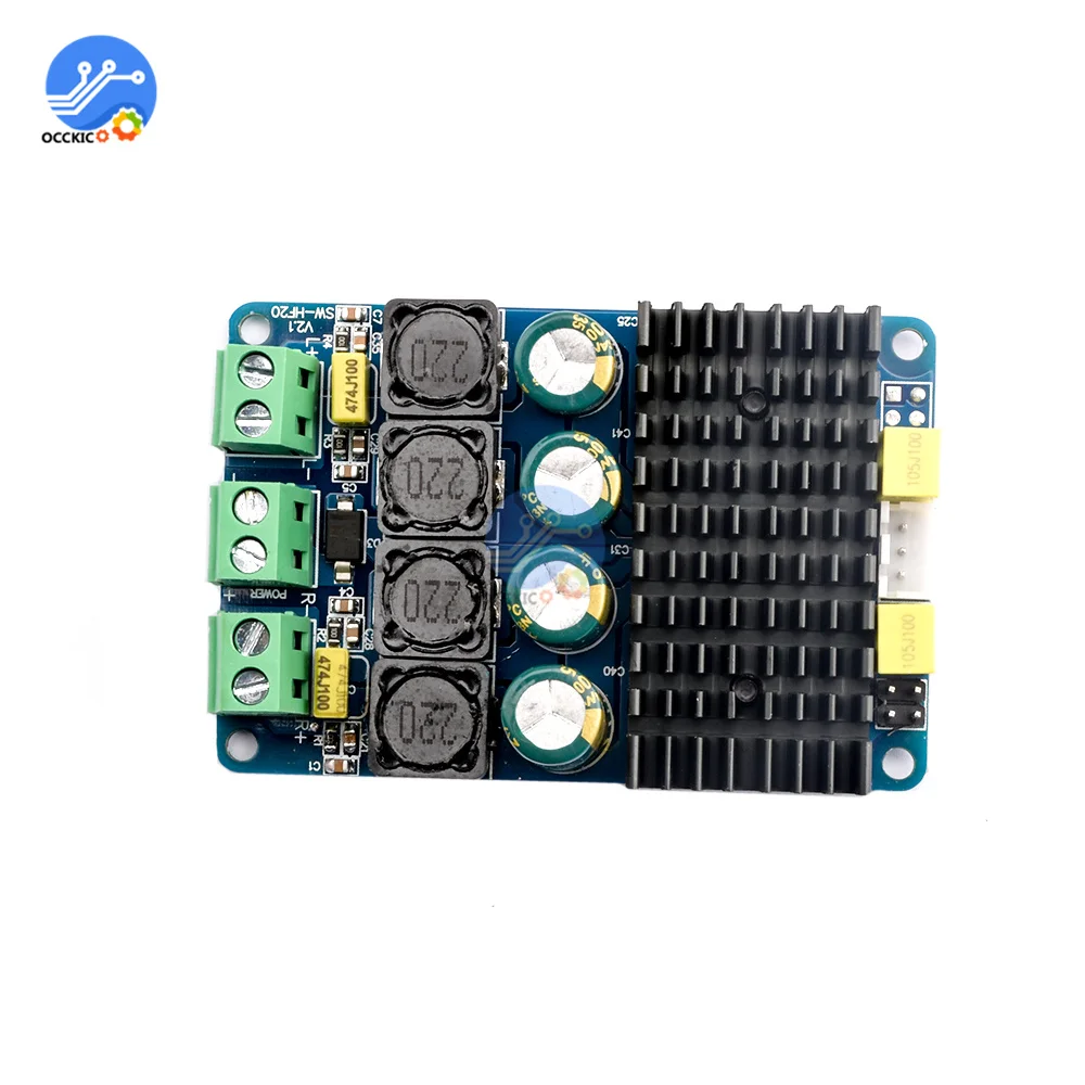 TDA7498 2X100W Digital Stereo Amplifier Board High Power Dual 2 Channel DC 8-32v Sound Board Car Speaker Volume Control