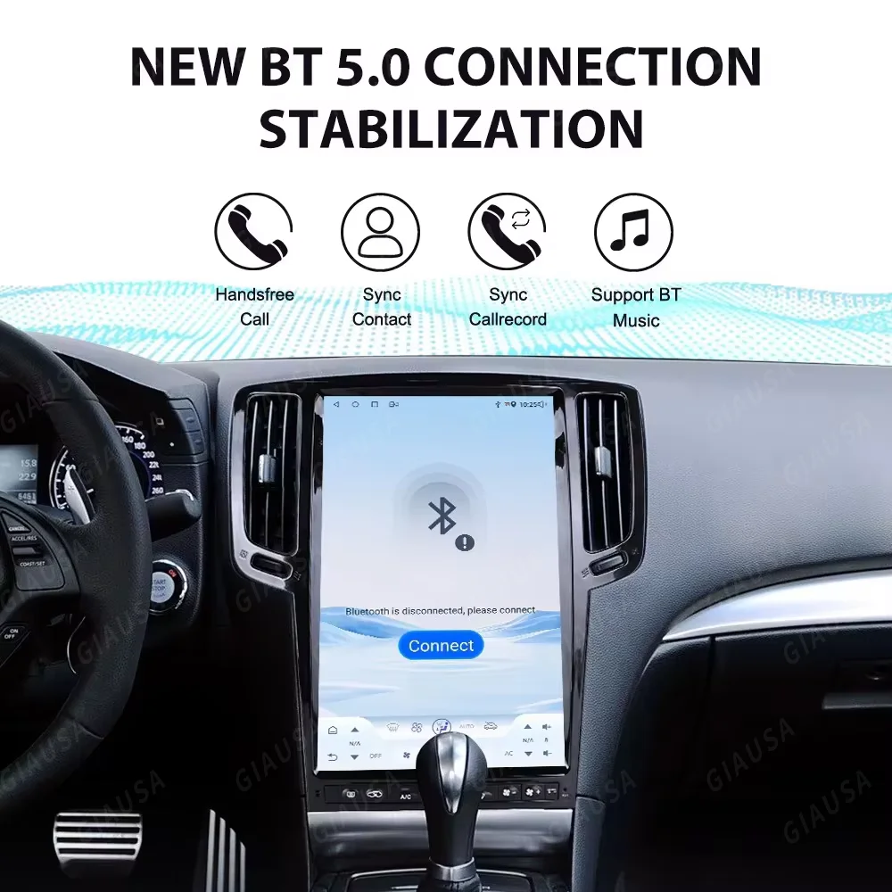 

14,5-дюймовый мультимедийный плеер для Infiniti G Series 2005-2019, автомобильный радиоприемник Carplay, стерео GPS-навигация, 4g, Wi-Fi, Android 13, головное устройство