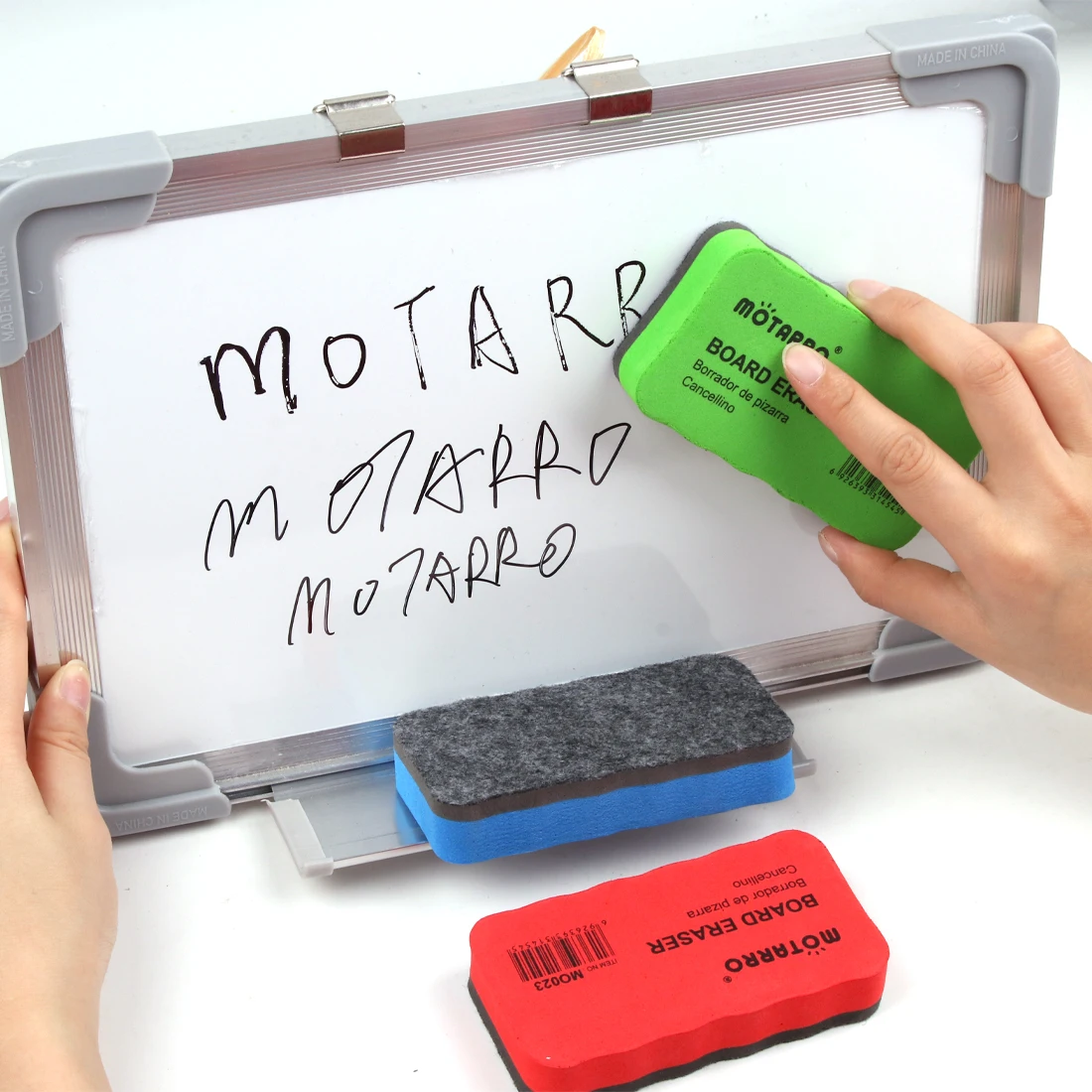 MOTARRO 1Pcs Kawaii Magnetic Whiteboard Erasers Dry Erase Marker White Board Cleaner School Office Supplies Size 108mm*56mm*20mm