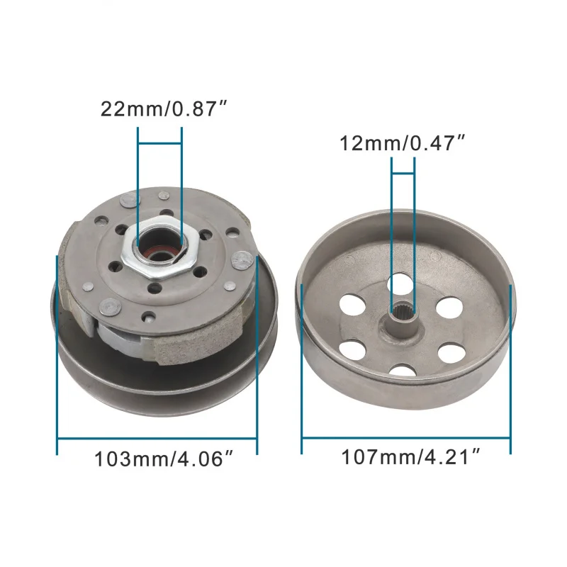 GY650 Complete clutch assembly for scooter and moped engine parts