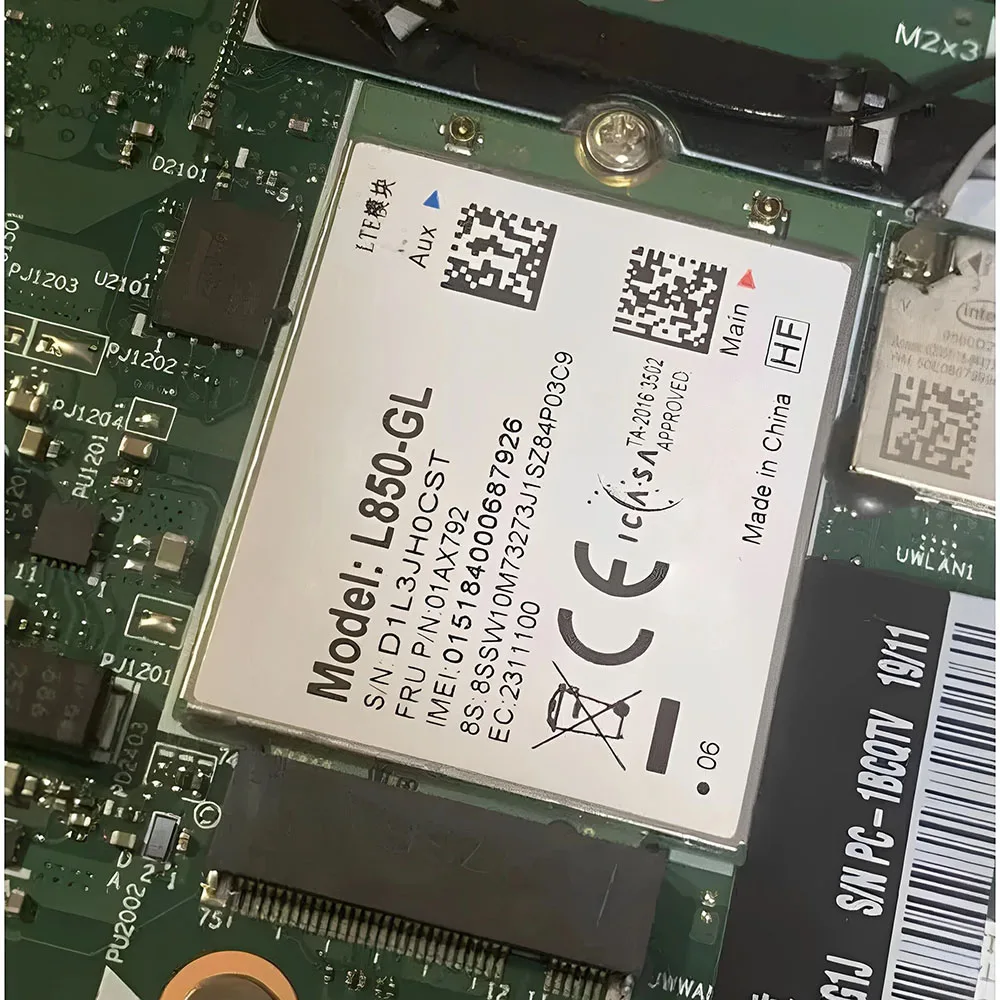 

L850-GL M.2 Card For 01AX792 4G LTE Wireless Module For X395 X1 Carbon Gen6 X280 T580 T480s L480 X1 Yoga Gen 3 L580 Laptop