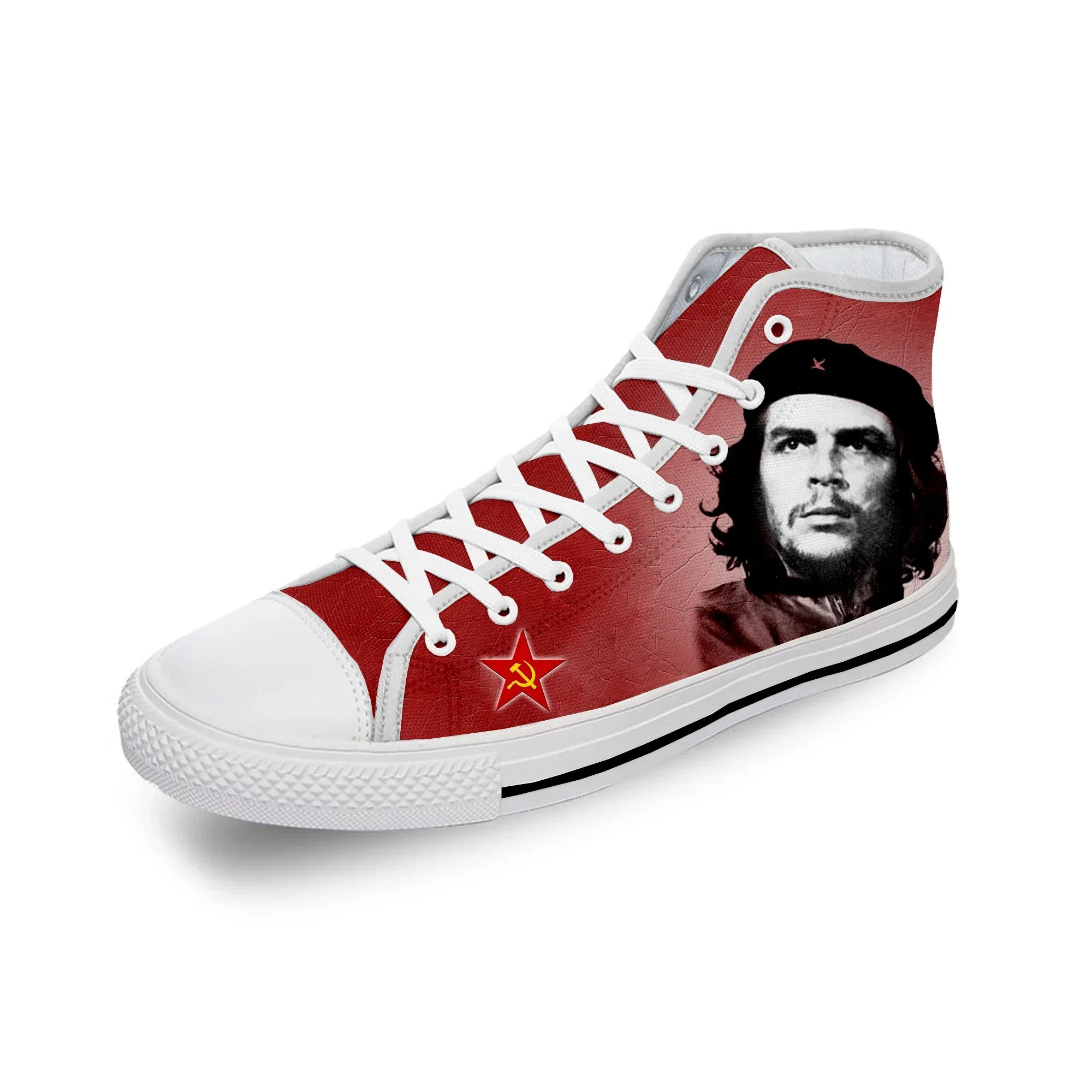 

Кроссовки Che Guevara Hero Communism Communist Cool White Cloth с 3D-принтом, высокие, из холщовой ткани, для мужчин и женщин, легкие, дышащие