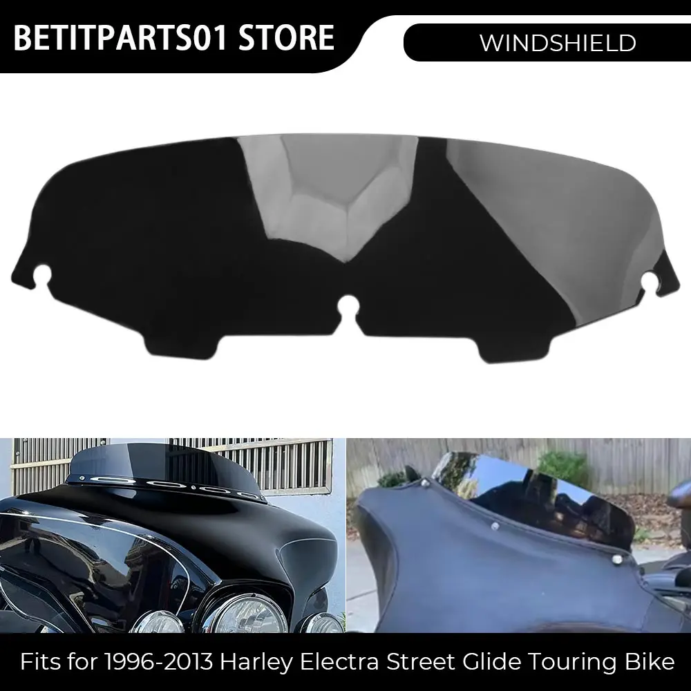 

Motorcycle Fairing Windshield Windscreen Windscreen 5" ABS For Harley Touring Street Glide Electra Glide Ultra Classic 1996-2013