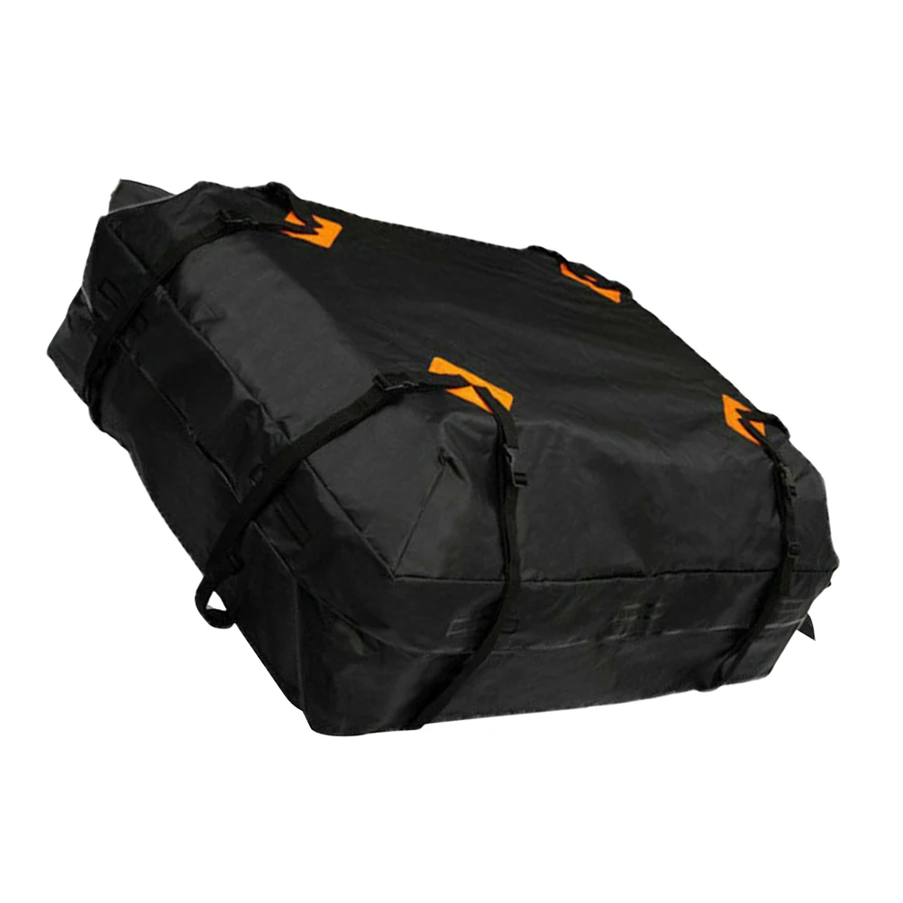 

1pc Waterproof Luggage Roof Cargo Holder 600D Oxford Cloth Large Storage Foldable Roof Supplies Top Carrier Auto