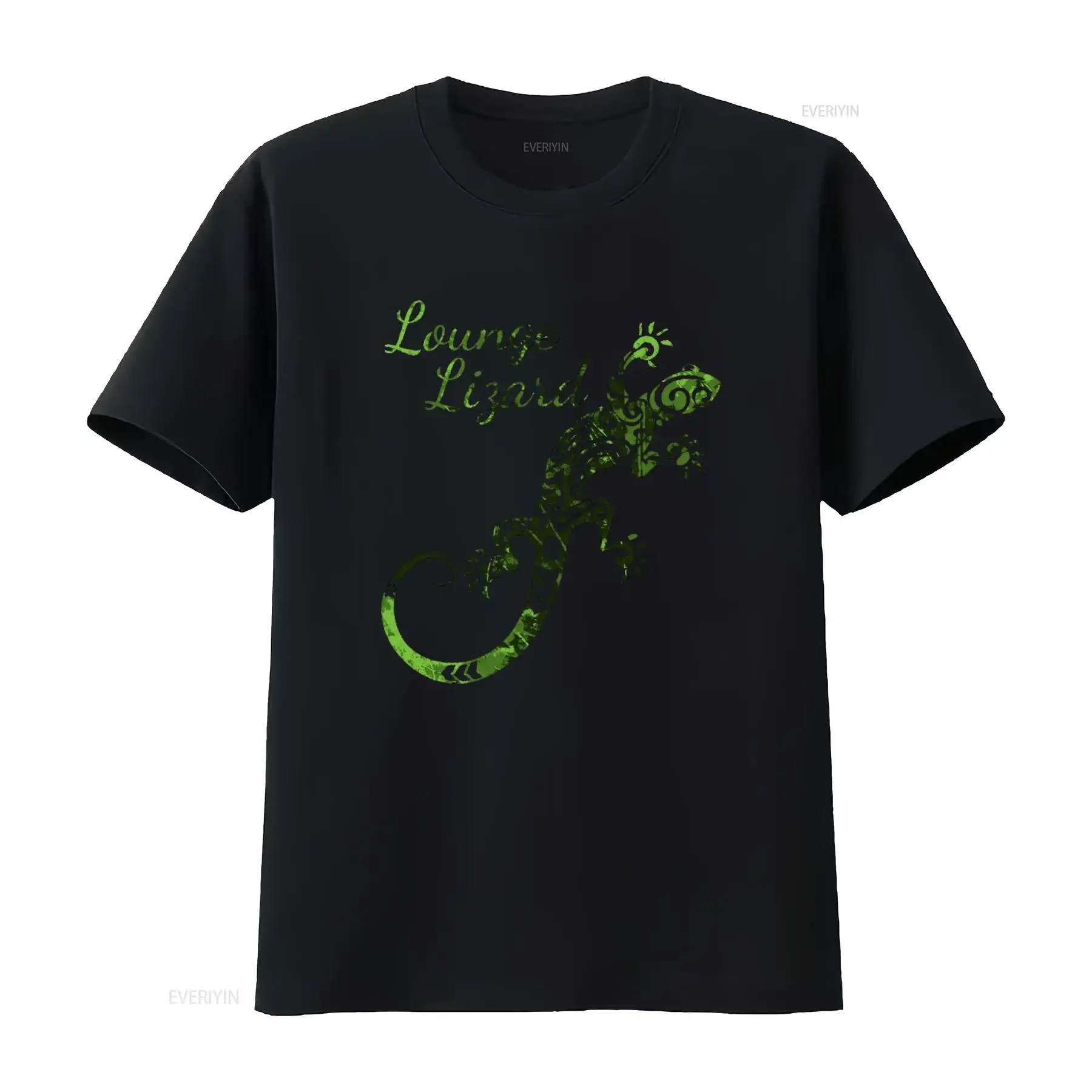 Green Lounge Lizard Gecko Iguana T Shirt Stylish and Unique Design for All vintage Washed Casual homme Soft streetwear fashion