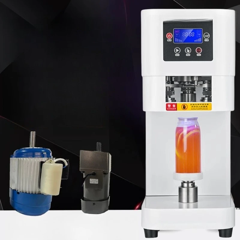 آلة ختم العلب الأوتوماتيكية متجر شاي الحليب التجاري آلة ختم علب البيرة الذكية تعبئة وختم المشروبات