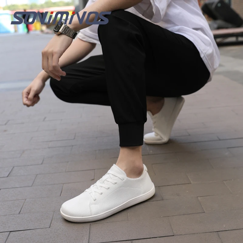 

Туфли босиком с широким носком, мужские и женские минималистичные прогулочные кроссовки, обувь | Подошва с нулевым падением | Дышащая сетка tenis masculino