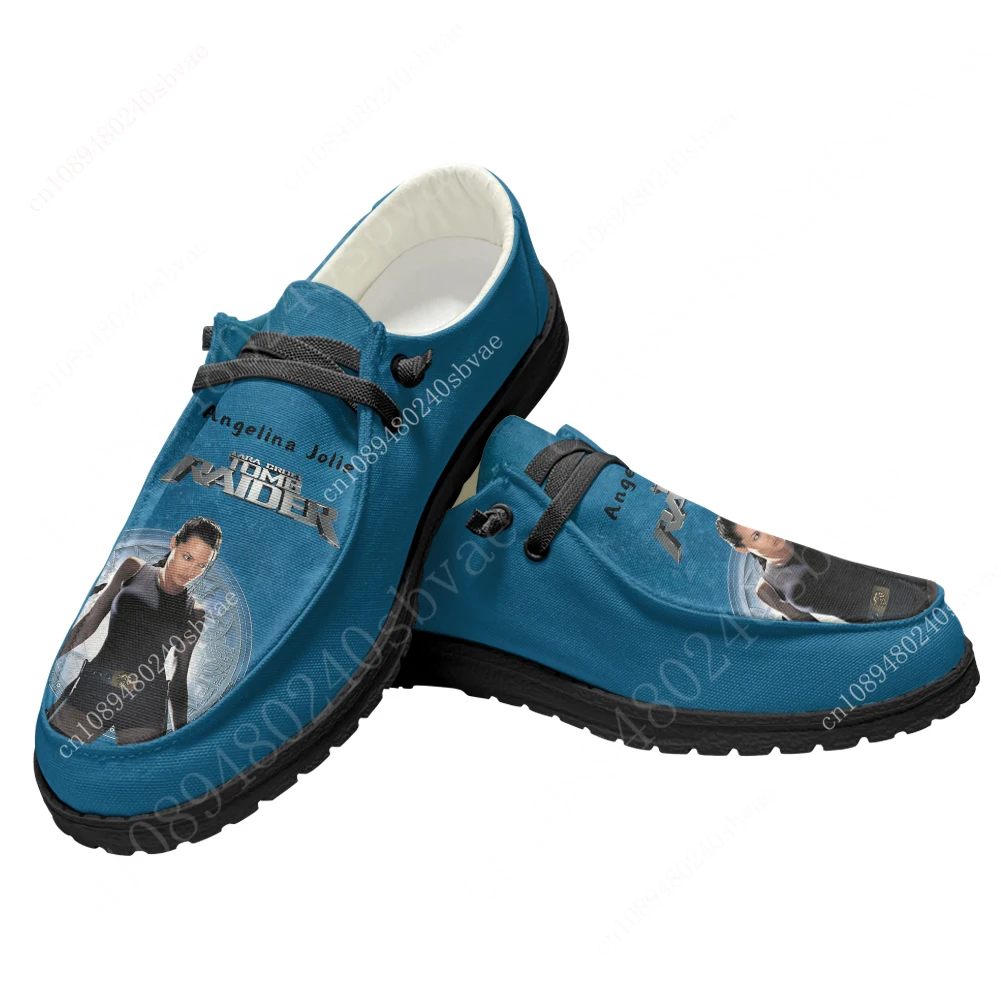 

Tomb Raider Casual Shoes Flat Shoe Lara Croft Men Woman Breathable Casual Outdoor Lightweight Footwear Couple Custom Made Shoe