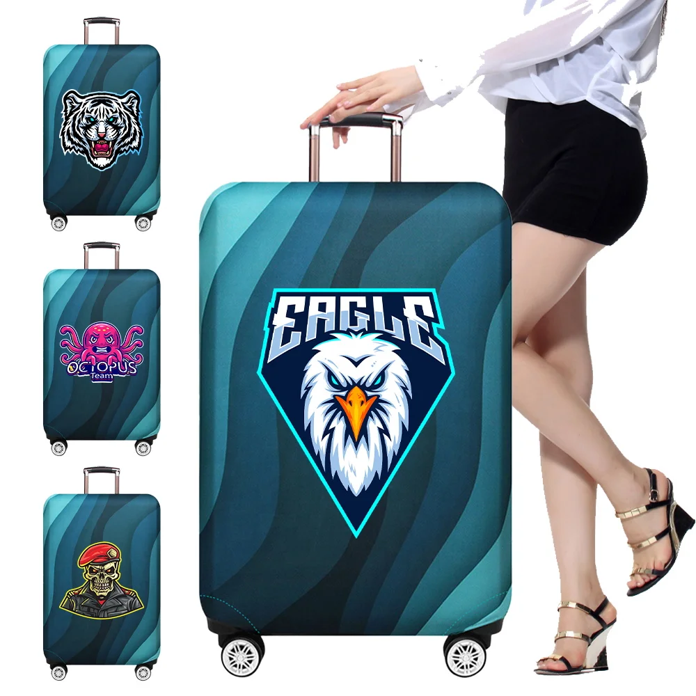 

New Luggage Cover Protective Case Teamlogo Series Washable Travel Accessories 18-32inch Trolley Box Suitable Reusable