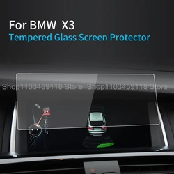Tempered glass screen protective film For BMW X3 X4 F25 F26 2011-2017 car interior GPS navigation  LCD screen Anti-scratch