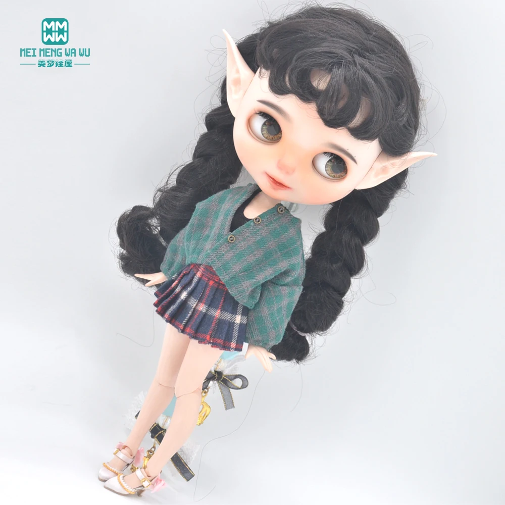 Ropa Blyth para muñeca Azone OB22 OB24, abrigo de lana a la moda, juguetes, regalos, 28-30cm