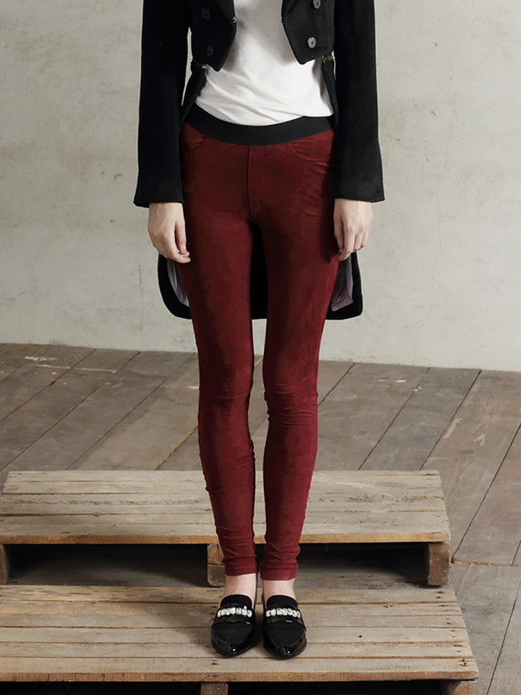 الجلود المخملية طماق أربعة جوانب مرونة Fce السفر اليوغا Fitn متعدد الألوان التخسيس طماق السراويل الطويلة غير رسمية