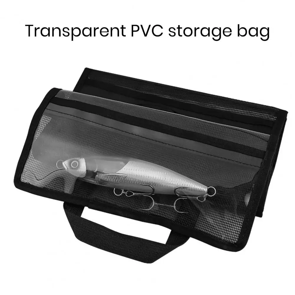 Fishing Bait Bag Waterproof Fishing Lure Organizer Bag with Capacity Handle for Tackle Storage Transportation Fishing Lure Bag