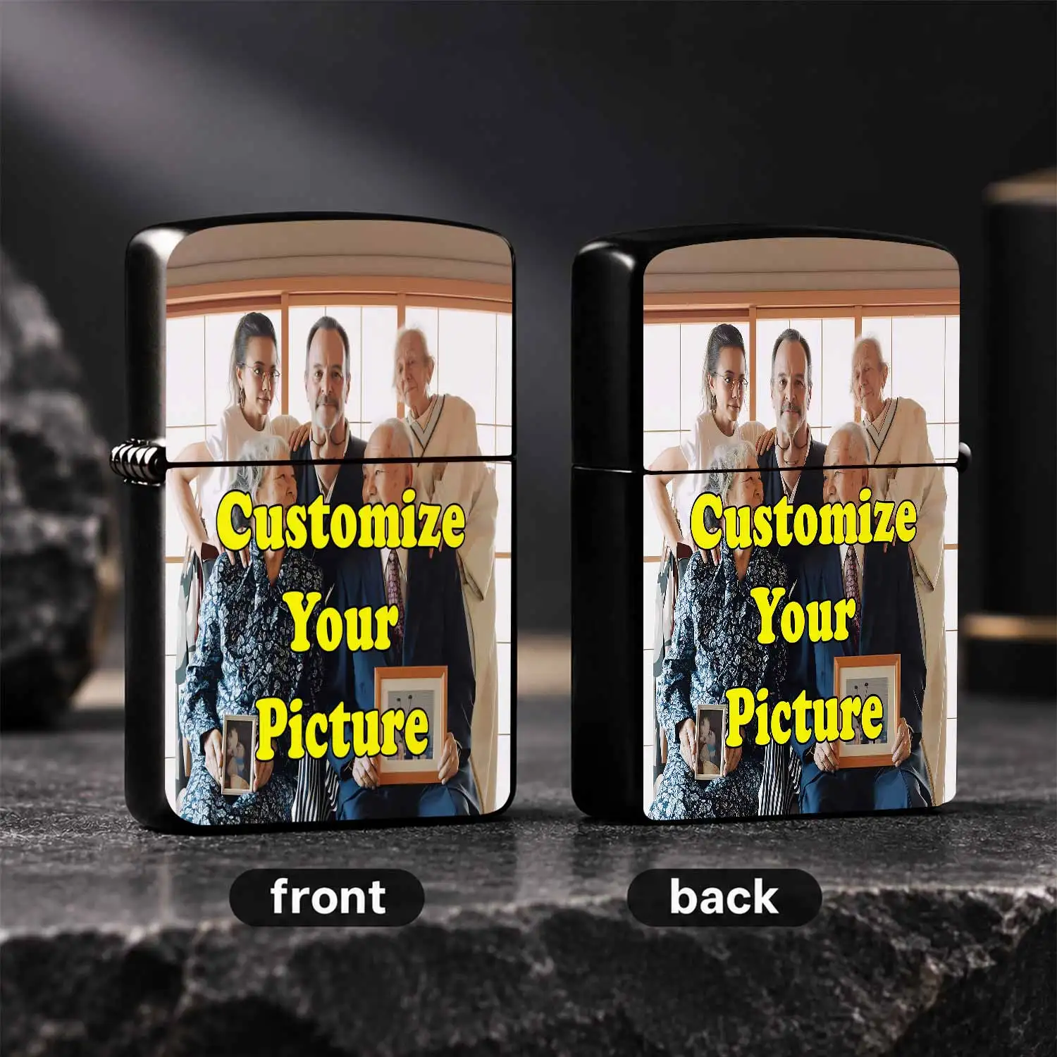 Custom Personalized Photo Igniter, You Can Upload Your Exclusive Family Portrait, Commemorative Snapshot Or Any Favorite Pattern To Print On It, Suitable For Daily Carrying, Holiday Gifting, Family Gathering And All Kin A Humorous And Inter
