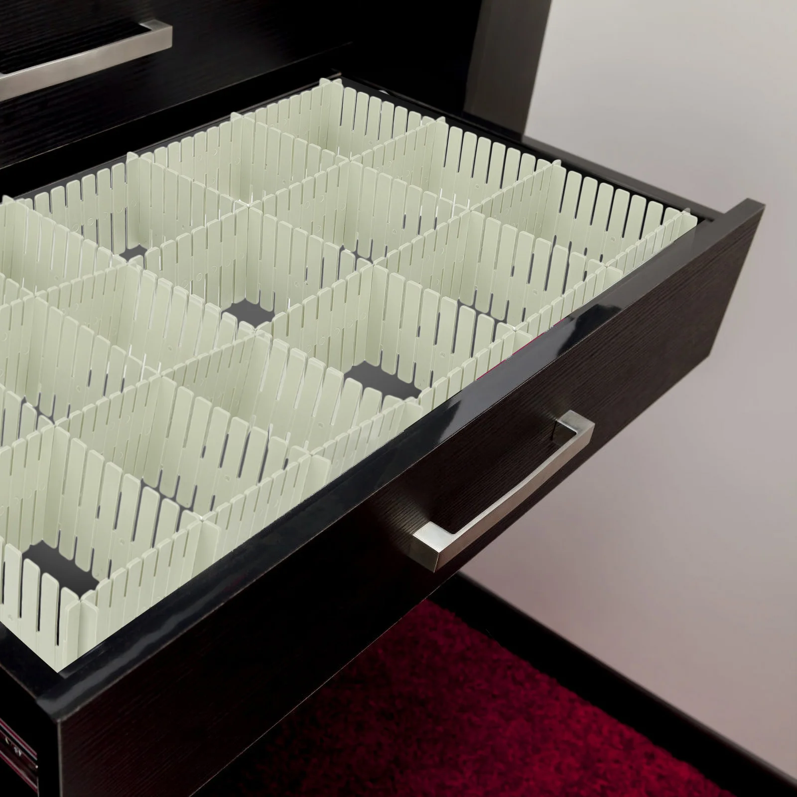 

16Pcs Plastic Dividers Storage ganizer Adjustable Drawer Divider ganizer Separators Household Neat DIY Combination