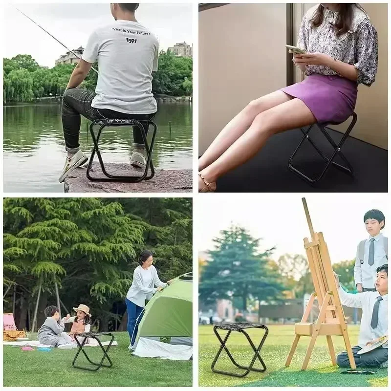 Portable Stools Outdoor Folding Stools Travel Camping Fishing Folding Stools Stools Train Subway Queuing Magician