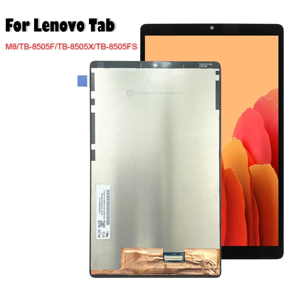 جديد 8 بوصة LCD لينوفو تاب M8 (HD) TB-8505 TB-8505F TB-8505X TB-8505FS شاشة الكريستال السائل مجموعة المحولات الرقمية لشاشة تعمل بلمس #1