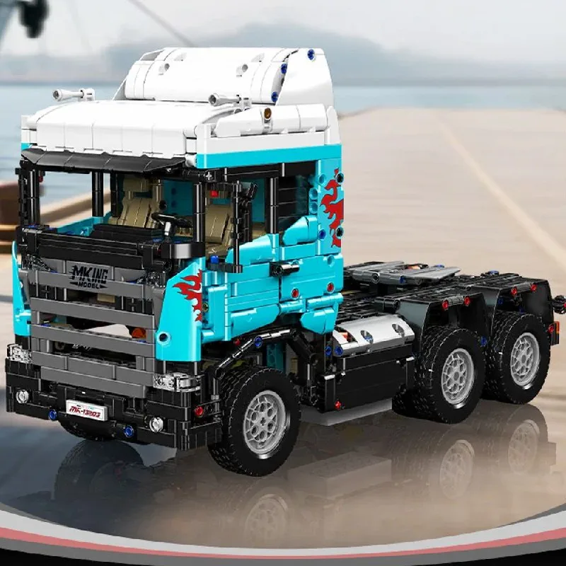 クリエイティブトラクターヘッド輸送車両ビルディングブロックセット大型トラックローリー組立レンガモデルキット大人子供ギフト2060個