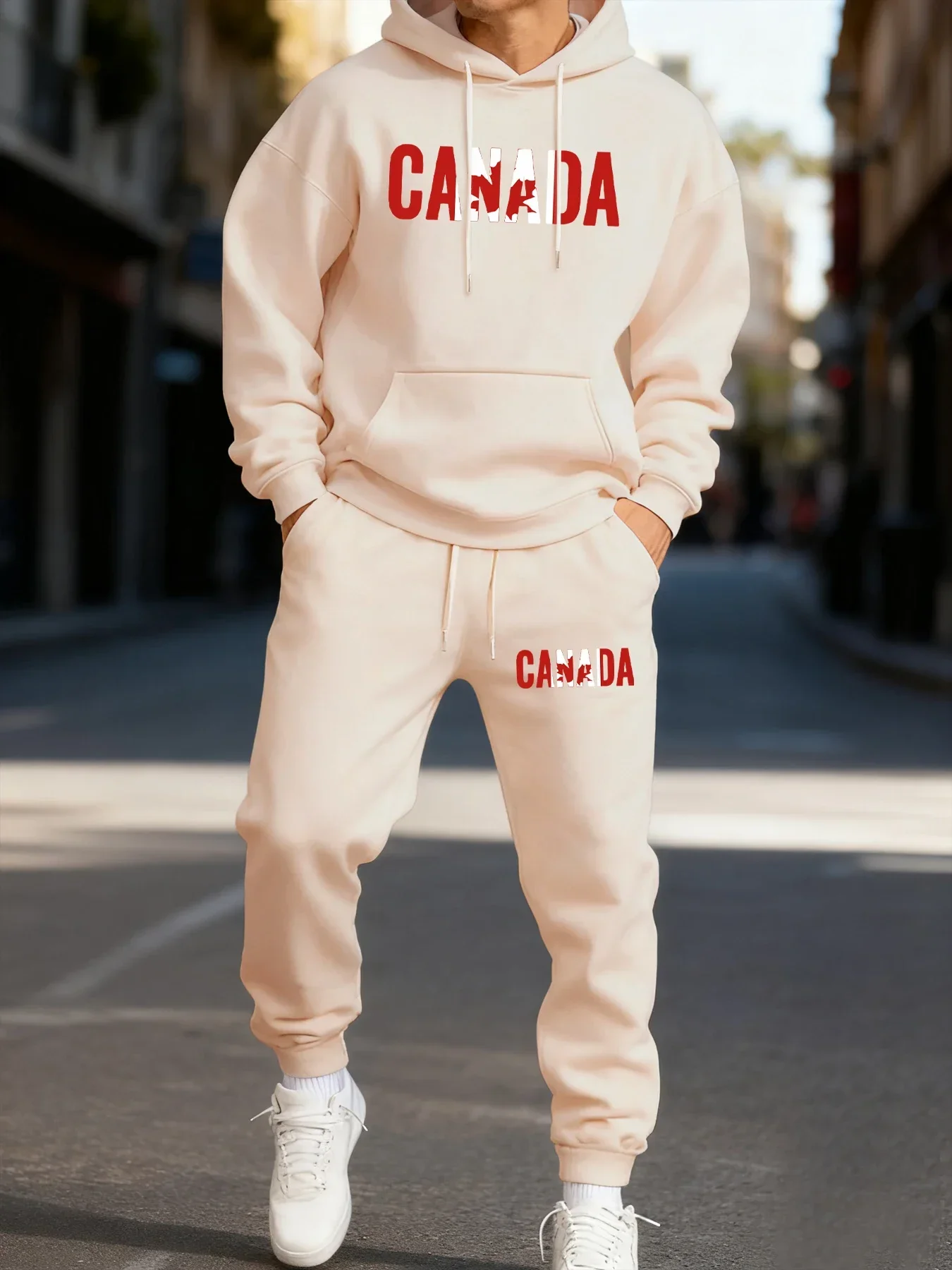 كندا فويلي دي إيرابل الانطباع أوم فرقة أن كابوشي بولير أوتومون دوور سلالات مجموعات decontracté hiver pantalons دي #1