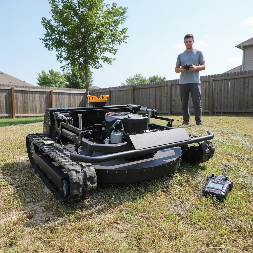 

Customize Remote Control Intelligent Lawn Mower Automatic Obstacle Avoidance For Garden