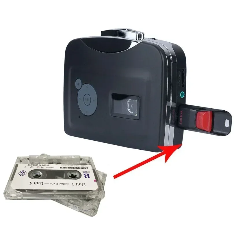 Ezcap 230 Old Cassette Tape Player Walkman Converter & Audio Capture Card 2in1 Convert To MP3 File To USB Flash Drive No Need PC