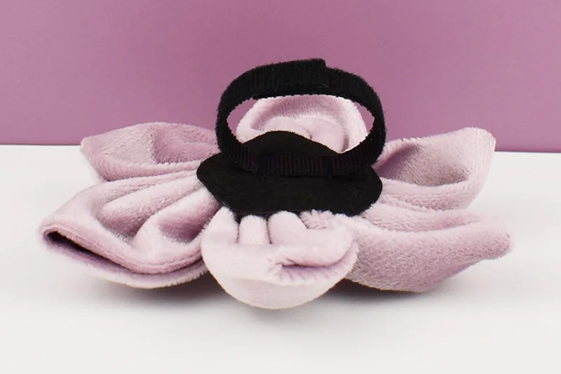Deep Purple Velvet Powder Samt-Hundehalsband und Leinen-Set für individuell gravierte Namensschilder, Heimtierbedarf, Hundeleine, Samt 06 – Detail 14