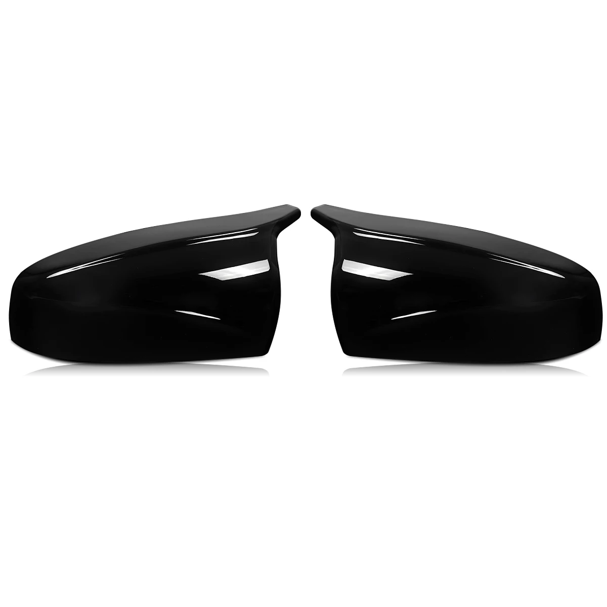 لمعان أسود M نمط غطاء مرآة جانبية غطاء زوج لسيارات BMW X5 E70 X6 E71 2007-2013 #2