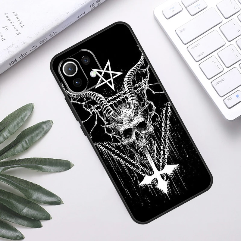 Diabo satanás caso para poco f5 x3 x5 pro f3 f4 gt m5s c40 capa traseira para xiaomi 13 12 lite 11t 12t pro 12x