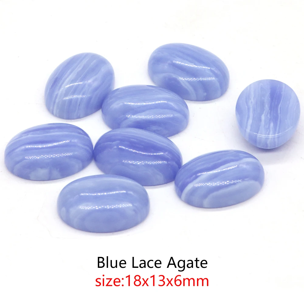 Synthesis Round Blue Lace Agate Crystal Tumbled Bulk Gem Healing Mineral  for Making Jewelry Diy Handmade Bracelets Accessories