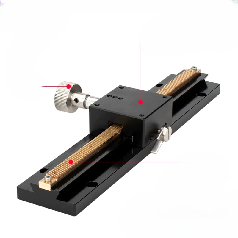 

X-axis dovetail groove manual fine-tuning displacement slide table long-stroke vertical lifting platform