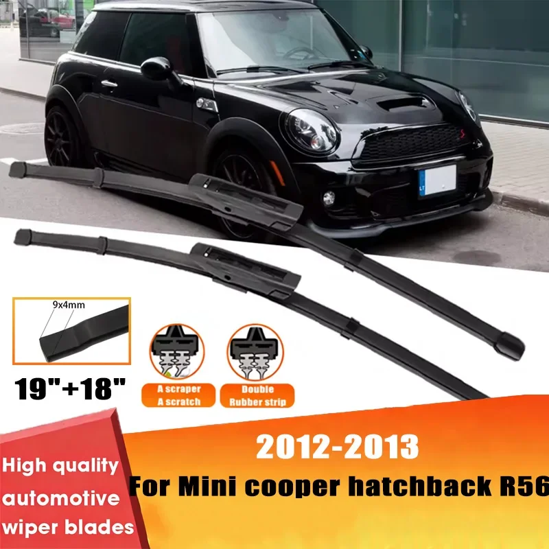 

2pcs Wiper Front Wiper Blades Set For Mini Cooper Hatchback R56 2012-2013 Windshield Windscreen Window 19"+18"Car Accessories