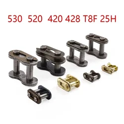 Motorcycle Chain Buckle Ring Link 25H T8F 420 428 520 530 Chain Connector Master Joint Link With O-Ring Chain Lock