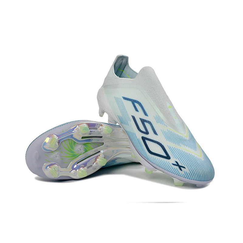 

Мужские футбольные бутсы без шнурков F50+ TF/FG, удобные нескользящие кроссовки для тренировок на футбольном поле