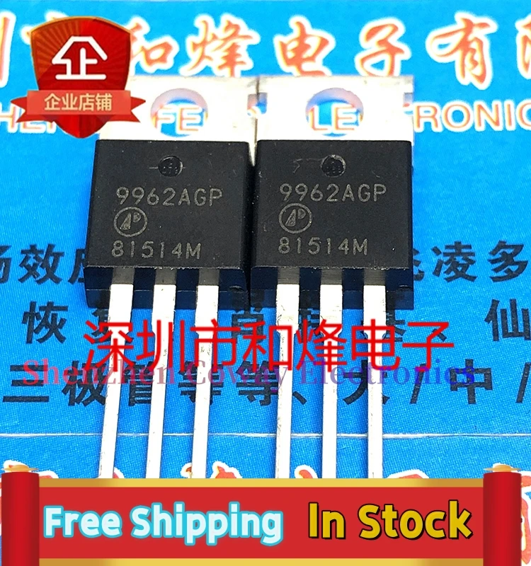 

10PCS-30PCS AP9962AGP 9962AGP 40V 32A MOSTO-220 In Stock Fast Shipping